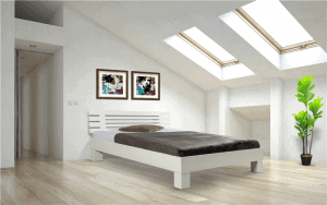Houten bed wit De Slaapfabriek Houten bed wit De Slaapfabriek