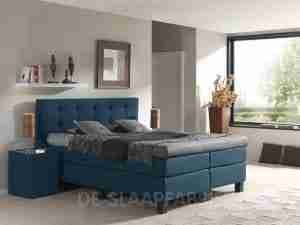 boxspring Toscane meubelstof blauw boxspring Toscane meubelstof blauw