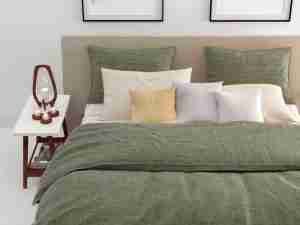 zo home dekbedovertrek lino army green 3 zo home dekbedovertrek lino army green 3