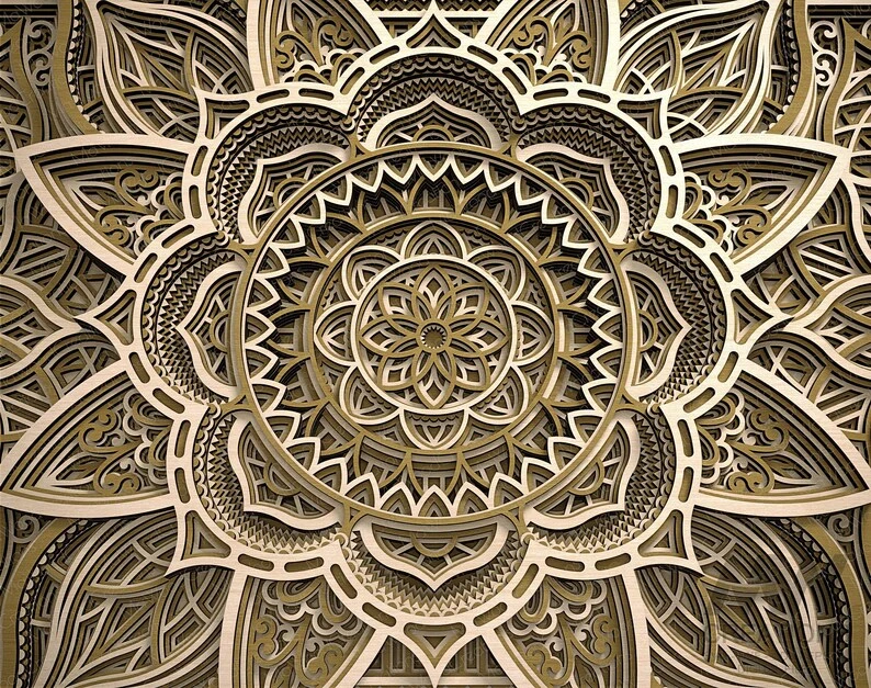 Handgemaakte Mandala Wanddecoratie